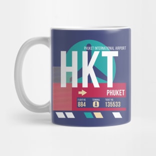 Phuket, Thailand (HKT) Airport Code Baggage Tag Mug